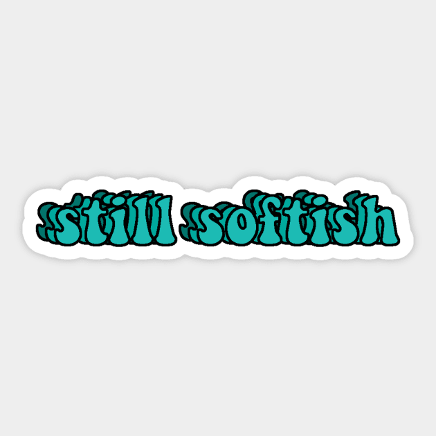 Tiktok Still Softish Blue Gradient Design Sticker by Lauren Cude